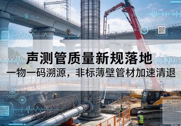 蒲江声测管质量新规落地，一物一码溯源，非标薄壁管材加速清退